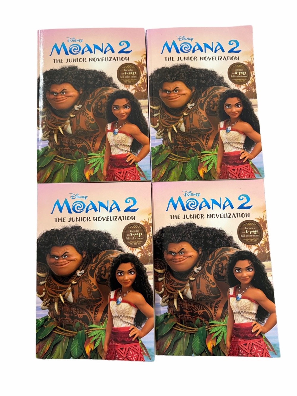 Disney Moana 2 Junior Novelization Lot Bundle (4 Books) New